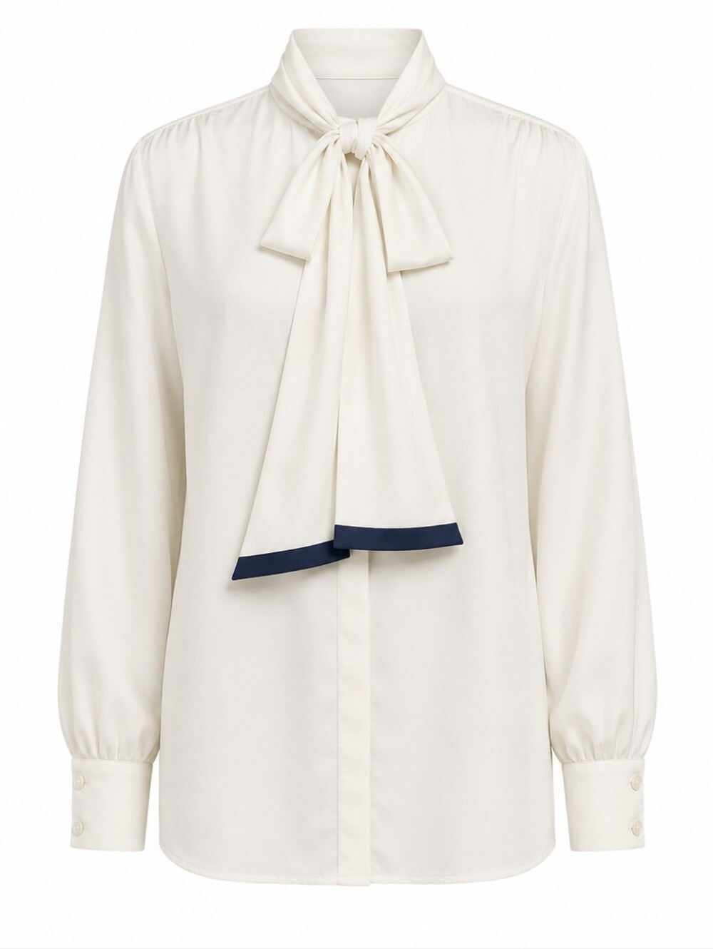 PENDLETON‎ | Country Sophisticates Timeless Ivory Bow Tie Secretary Blouse | 20W